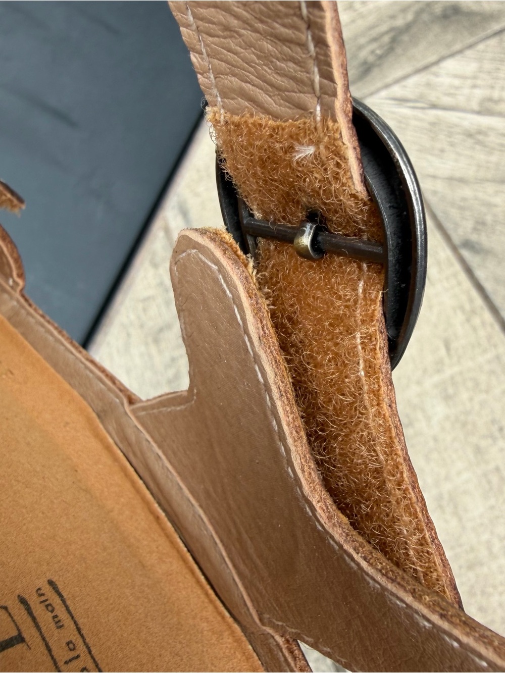 L'Artiste Spring Step 38 US 8 Natural Yellow Leather Wedge Sandal Roshni NWOB - Picture 11 of 11